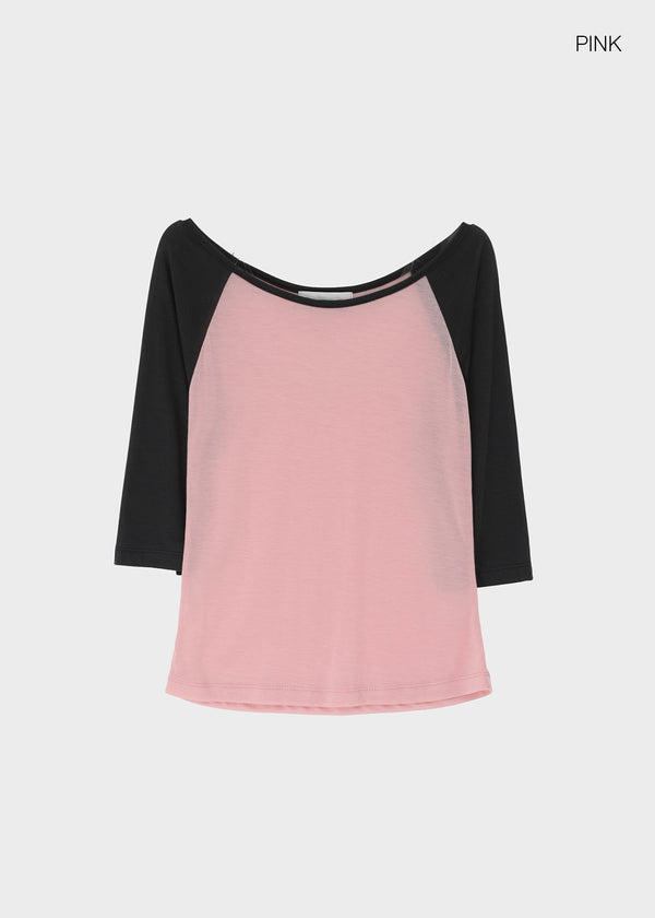 Frange Raglan 3/4 Sleeveless