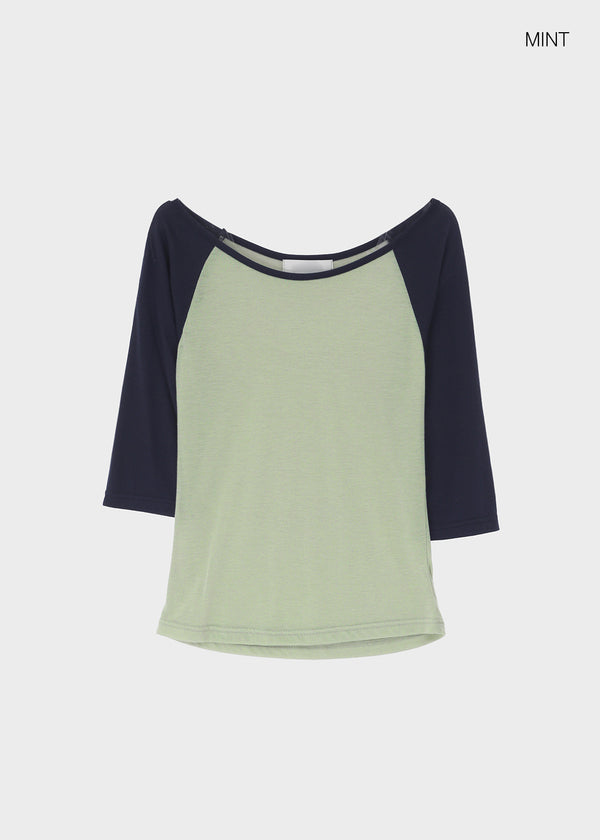 Frange Raglan 3/4 Sleeveless
