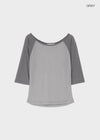 Frange Raglan 3/4 Sleeveless