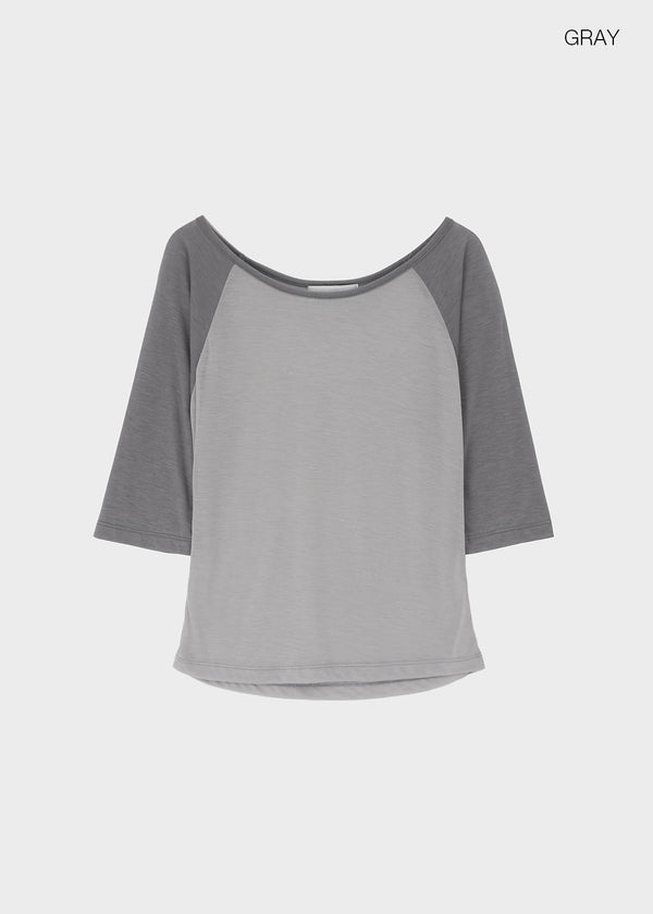 Frange Raglan 3/4 Sleeveless