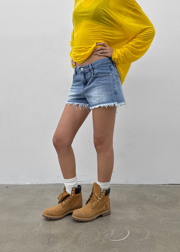 Pukati Damaged Short Denim Pants