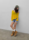 Pukati Damaged Short Denim Pants