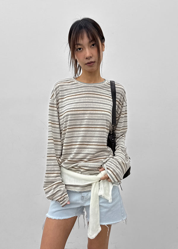 Boen Striped Summer Long Sleeve Tee