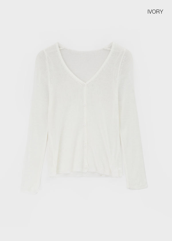 Bern V-neck Summer Knit Cardigan
