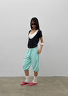 Kael Shirred Layered Short Sleeve Tee