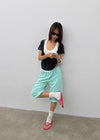 Kael Shirred Layered Short Sleeve Tee