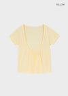 Kael Shirred Layered Short Sleeve Tee