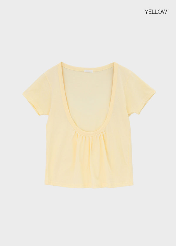 Kael Shirred Layered Short Sleeve Tee