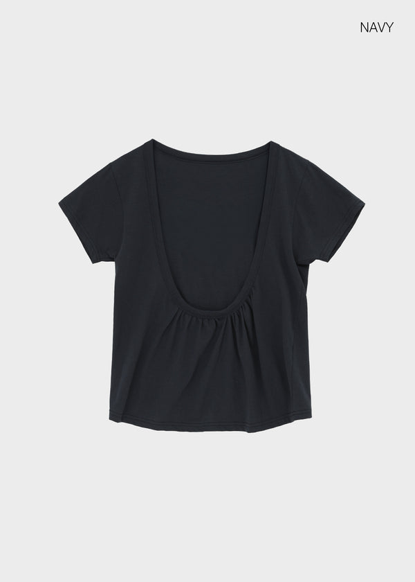Kael Shirred Layered Short Sleeve Tee