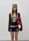 Celty Tencel Wrap Long Sleeve Tee (30% Wool)