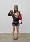 Celty Tencel Wrap Long Sleeve Tee (30% Wool)