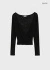 Celty Tencel Wrap Long Sleeve Tee (30% Wool)