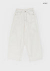 Bran back pocket balloon wide pants