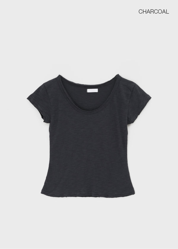 Levien Cut-out U-Neck Short Sleeve T-shirt