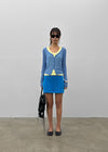 Sharti Button Deep V-Neck Cardigan (55% Linen)