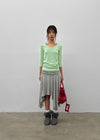 Oberlin U-neck Long 7/8 Sleeve Tee