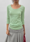 Oberlin U-neck Long 7/8 Sleeve Tee
