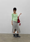Oberlin U-neck Long 7/8 Sleeve Tee