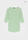Oberlin U-neck Long 7/8 Sleeve Tee