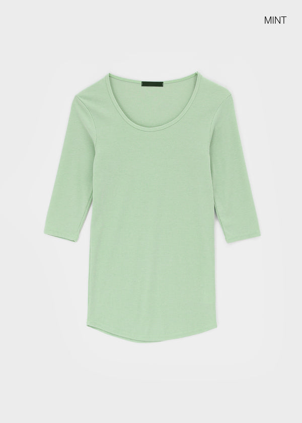 Oberlin U-neck Long 7/8 Sleeve Tee