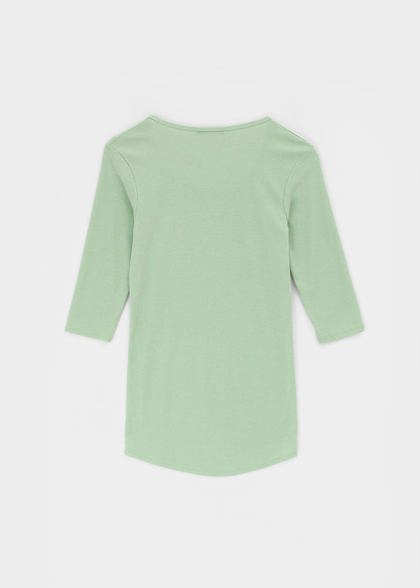 Oberlin U-neck Long 7/8 Sleeve Tee