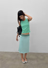 Vener ribbed sleeveless