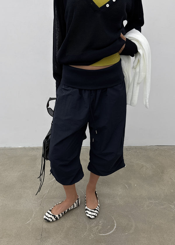Sia Folding Nylon Capri Pants