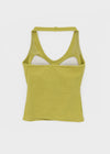 Ruetti Ribbed Halter Sleeveless (Built-in Cup)