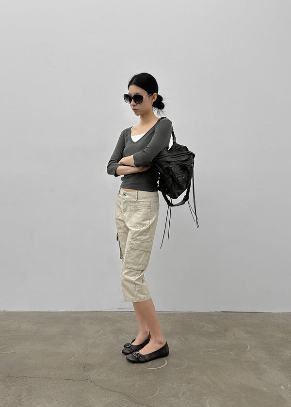 Spurt Cargo Capri Pants