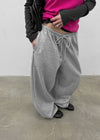 (UNISEX) Pluck Wide Elastic String Pants