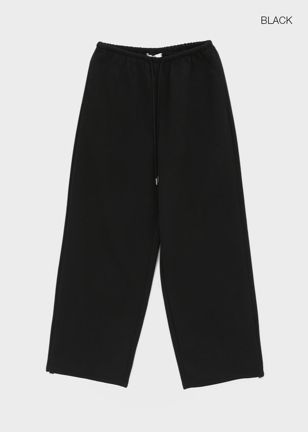 (UNISEX) Pluck Wide Elastic String Pants