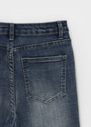 Grime Washed Bootcut Denim Pants