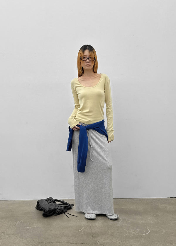 Obsidian maxi long skirt