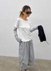 Meld Stripe Layered Long Sleeve Tee
