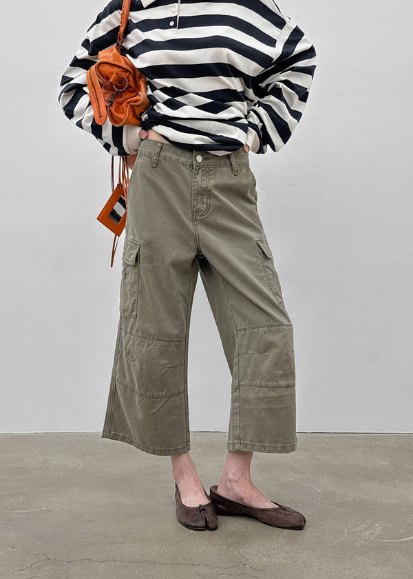 Bagari Cargo Cropped Capri Pants