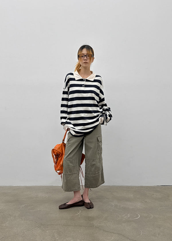 Bagari Cargo Cropped Capri Pants