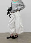 (UNISEX) Dipia Cargo Bermuda Elastic Pants