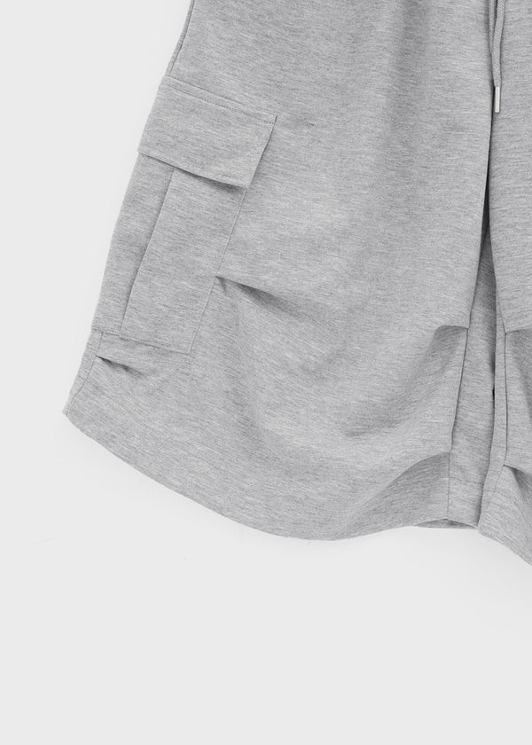 (UNISEX) Dipia Cargo Bermuda Elastic Pants