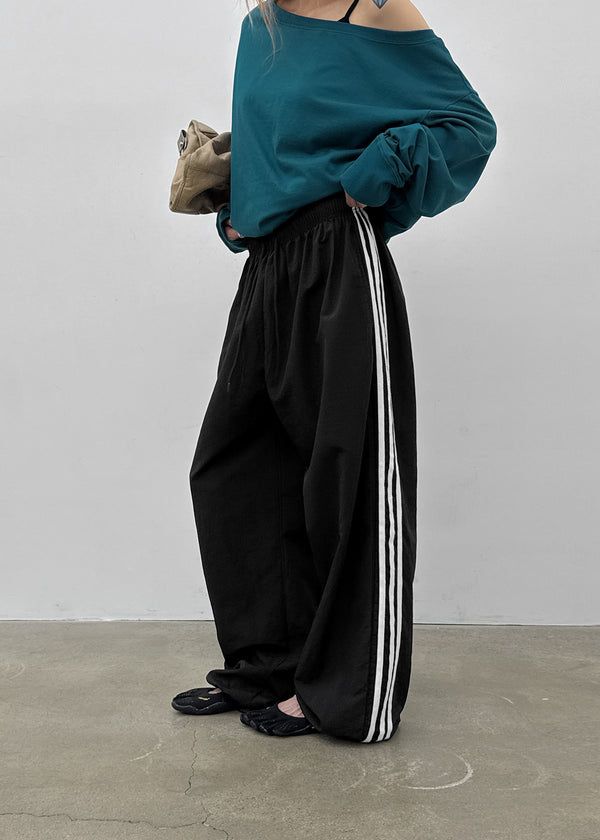 Slink Track Nylon Banding Pants