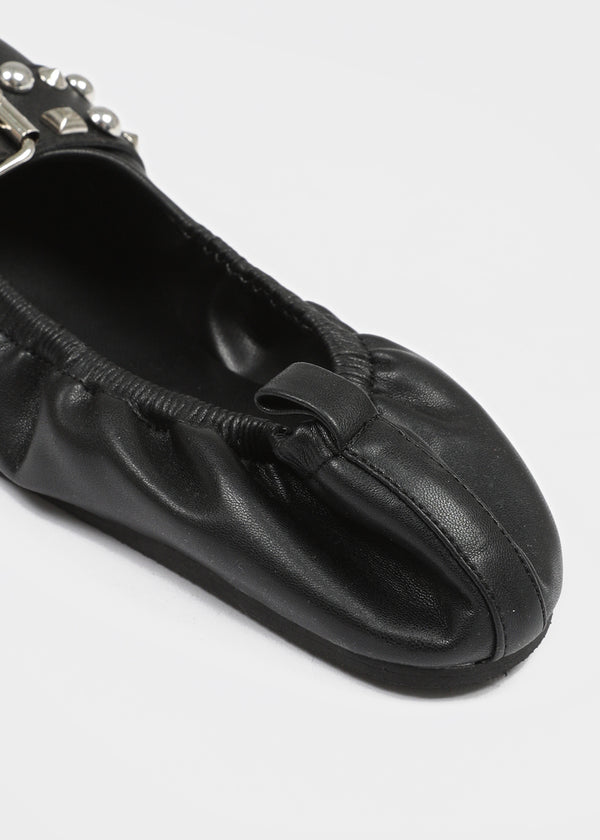 Gabit studded banding flat shoes