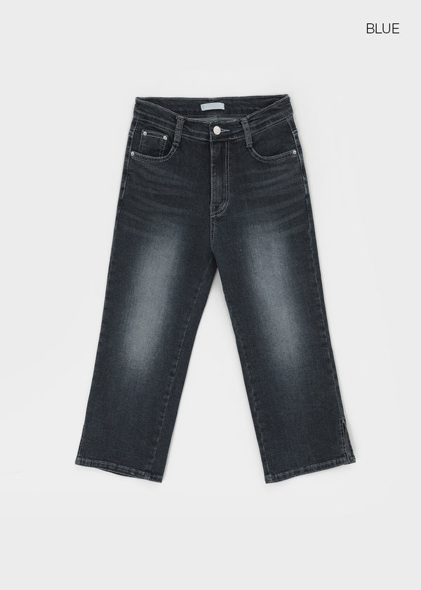 Layton Slit Capri Denim Pants