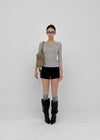 Brine Ribbed Henley Neck Sleeveless Tee