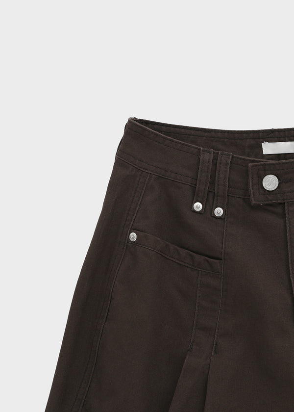 Value Pintuck Wide Cotton Pants
