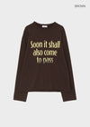 (UNISEX) Shodi Lettering Long Sleeve T-shirt