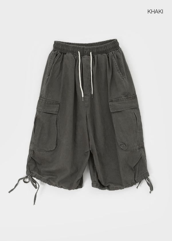 (UNISEX) Clande Banding Cargo Bermuda Shorts