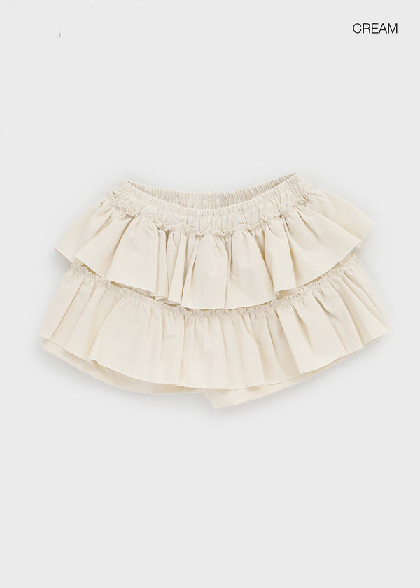 Noard tiered mini skirt pants