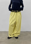 (UNISEX) Coupe Wide Elastic String Pants