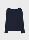 Shed Loose Fit U-Neck Long Sleeve Tee