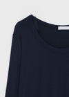 Shed Loose Fit U-Neck Long Sleeve Tee