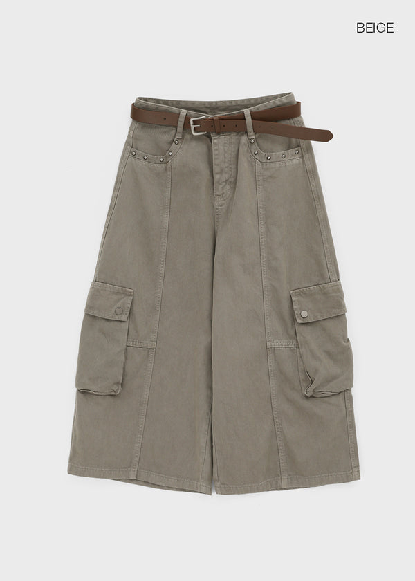 Bespo Bermuda Cargo Pants (Belt Set)